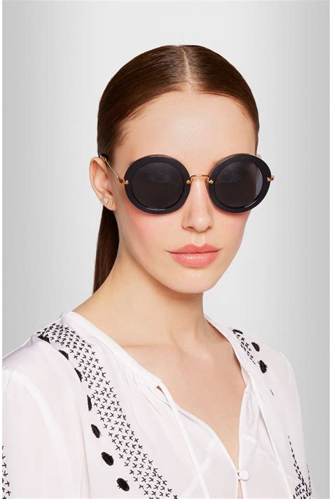 miu miu round sunglasses celebrities|miu sunglasses new collection.